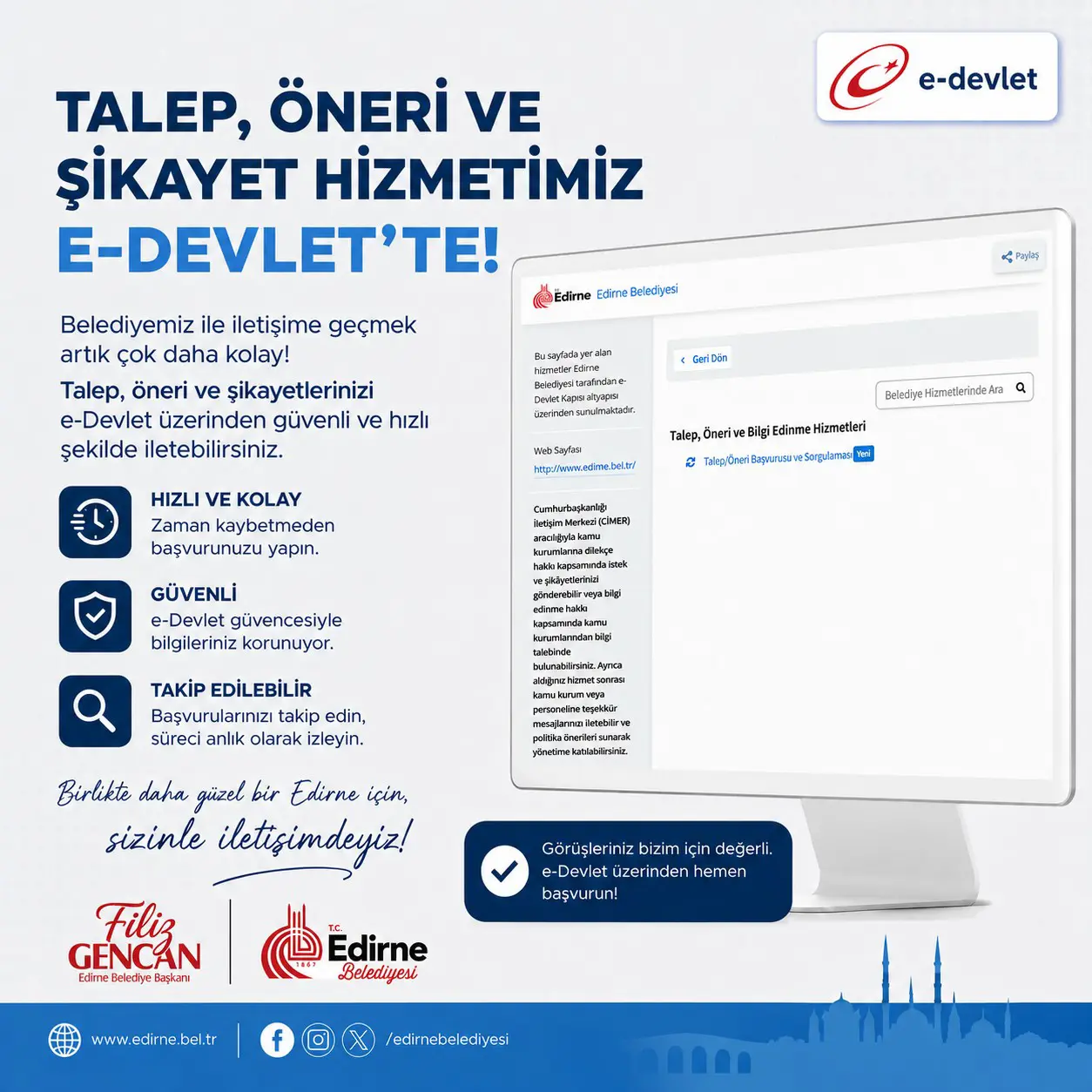 VATANDAŞ ODAKLI BELEDİYECİLİKTE DİJİTAL DÖNEM GÜÇLENİYOR